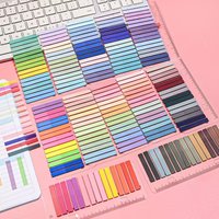 6 Packs / 12 Packs Morandi Index Tabs with Built-in Ruler, Multicolor Self-Stick Page Markers for Office & School Essentials