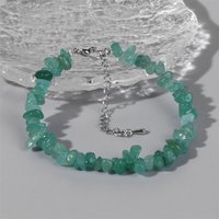 Irregular Chips Natural Stone Aventurine Bracelet Amethyst Beads Crystal Quartz Gravel Reiki Bracelets for Women Girls Jewerlry
