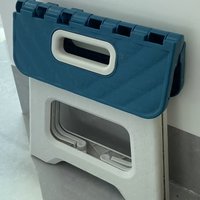 Folding Step Stool Lightweight Sturdy Folding Stool | Portable Step Stool with Handle, Anti-Slip | 3 Colors,for Kitchen Bathroom