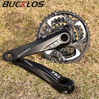 BUCKLOS 104/64 BCD MTB Crankset 3*9S 3*10S 2*10S Mountain Bike Crankset Double Triple Speed Bicycle Crank Set Bottom Bracket 68
