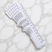 6Pcs Plastic Pd Ruler Pupil Distance Meter Optical Ruler for Eyewear Fitting Ophthalmic Tool Professional Eye Measurement Device