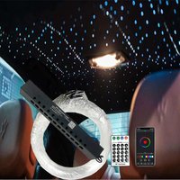 Shooting Stars Effect 6W 12Holes Fiber Optic Kit Light LED Meteor Light Engine with RF Remote Controller For Starry Sky Ceiling