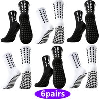 6pairs Men Women Non Slip Grip Exercise Socks Breathable Towel Bottom Shockproof Basketball Sports Athletic Socks