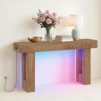 Farmhouse Console Table, Long Console Table, Large Narrow Entryway Tables for Living Room, Hallway, Entrance, Foyer, Rectangular