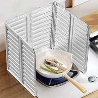 Heavy-Duty Aluminum Foil Heat Shield for Kitchen, Bbq, Baking - Oil-Resistant, Heatproof, Easy-To-Clean, Cut-To-Size Oil Barrier