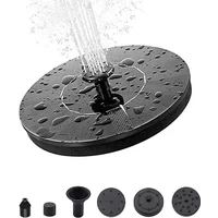 Floating Solar Fountain Garden Waterfall Fountain Pool Pond Bird Bath Solar Panel Powered Fountain Water Pump Garden Decoration