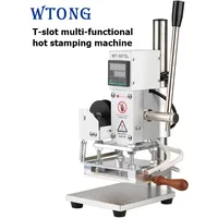 WT-90TSL High Quality Hot Foil Stamp Machine 110V/220V Voltage Leather/Wood Plastic Heat Press for Personalized Customization