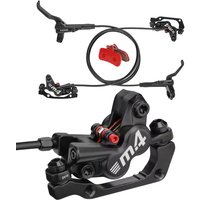 AliExpress NONE MEROCA M4 4 Piston Hydraulic Disc Brake Set Mountain Bike Hydraulic Disc Brakes Front 800/Rear 1400mm Bicycle Accessories