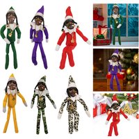 11.81 in Christmas Elf Doll Cute Elves Plush Toy Xmas Gift Holiday Cute Plush Shelf Toy Snoop on A Stoop 2023 Christmas Elf Doll