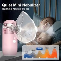 Mini Medical Nebulizer Handheld Nebulizers Ultrasonic Atomizers Portable Mute Asthma Inhaler for Adults Children Nebulizador