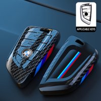 For BMW X1 X3 X4 X5 F15 X6 F16 G30 7 Series 525 F30 118i 218i G11 F48 F39 520 Carbon Fibre Car Key Cover Case Shell Keyless Bag