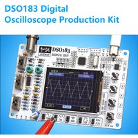 DC5V DSO183 Digital Oscilloscope DIY Loose Parts Teaching Practical Training Electronic Production Kit 0-500KHz Type C Interface