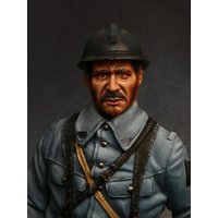 1/10 Resin Unpainted Model Kit, Military Theme, Bust French Sergeant Unassembled and Unpainted GK
