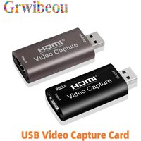 USB 2.0 Video Capture Card 1080P USB 2.0 HDMI Game Grabber Box For DVD Camera PC Recording Placa De Video Live Streaming PS4