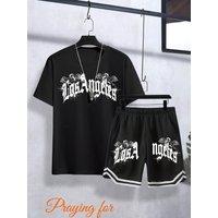 The best-selling youth set for Summer 2025 featuring letter prints is a vibrant and fashionable streetwear
