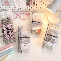 M5 Half 5Holes Transparent PVC Soft Cover Loose Leaf Sketchbook Accessories Diary Office Supplies