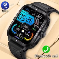 Smartwatch 1.96" AMOLED Screen GPS Track NFC Smart Wartch Bluetooth Calls Health Monitoring Sports Waterproof Men Women 2025 New