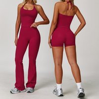Yoga Clothes Set 2PCS Gym Sports Shorts Set Women Sport Bra High Waist Shorts Fitness Suit Running Workout Tracksuit Sportswear