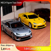 Cars Lounge Diecast Model Car 1:64 Scale Lexus Lfa Two Door Sports Car Red Resin Collectible For Auto Collectors Enthusiasts Toy