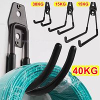 Heavy Duty Metal Hook Garage Organizer Steel Wall Mount Anti-slip Bicycle Hanger Hooks Ladders Bulky Items Storage Garden Tool