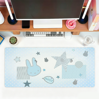 M-Miffy CUTE Blue Gray Mouse Pad For Office Gaming And Keyboards Non-Slip Large Waterproof