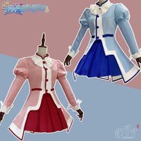 Anime Twin Princesses of the Wonder Planet Rein Fine Fain Cosplay Costume Sweet Dress Hat Tie JK Set Party Christmas Uniform