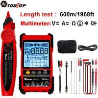 strument Üst Ağ Kablosu Test Cihazı Multimeter Lan Kablosu Takibi POE Testi 400M/600M Uzunluk Ölçü Hassasiyeti Ayarlanabilir Hat Takip Cihazı