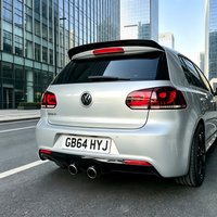 Gloss Black RZ Style Rear Roof Spoiler Wings For VW Golf MK6 TSI TDI Standard 2010-2013 Hatchback Tuning Spoiler Caps Body Kits