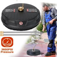 2500/3600 PSI 13/15 Inch Pressure Washer Surface Ground Floor Cleaner Water Broom for Karcher K2-7 1/4" Inch Quick Connect Wand