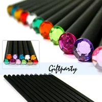 5Pcs Pencil HB Diamond Color Black Stationery Items Drawing Supplies Creative Pencils for Basswood Office School Supplies