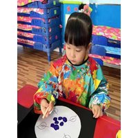 Waterproof Nylon Children's Painting Apron Long Sleeved Cover Reverse Dressing Cloth Art Painting Baby Eating Bib Infant