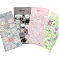 SKYSONIC Angora Korean Journal Stickers Lora DIY Decor Scrapbooking Materials Stationery Postcards Sticker Stationery Supplies