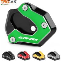 For KAWASAKI ER6N ER 6N ER-6N ER-6F ER6F ER 6F 2006-2014 Motorcycle Kickstand Foot Side Stand Extension Pad Support Plate