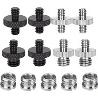 1/4 Inch to 3/8 Inch Male Camera Screw Mount Adapter Camera Conversion Screw Camera Tripod/Monopod Adapter Accessories