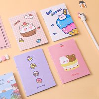 Portable Mini Notebook Cute Stationery Reward Gift for Kids Bear Rabbit Panda Capybara Flower Cow Student Office Diary Notepad