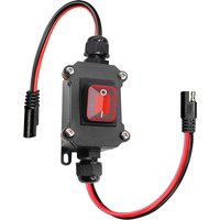 1pc DC12V25A Waterproof Inline Switch 12AWG ON/Off Button Switch With SAE Cable For Outdoor Electrical Equipment