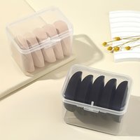 5 Pcs Soft Reusable Triangle Powder Puff Set, Makeup Sponge Beauty Egg Blenders For Liquid Foundation Powder