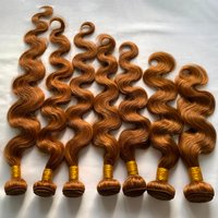 Colored Human Hair Bundles #30 Body Wave Remy Brazilian Hair Weaving Bundle 100% Human Hair Extensions Double Weft Hair Bundle