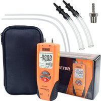 ZIBOO ET1015 Digital Manometer, Dual Port Differential Pressure Gauge, ±100 PSI Air and Gas Pressure Tester.