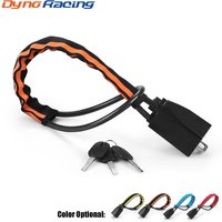 Car Steering Wheel Lock Anti-theft With High Visibility Reflective Strip and Seat Belt Socket For Truck SUV Van RV With 3 Keys