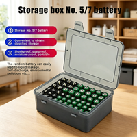 54 Slots Battery Storage Organizer Holder Large Capacity AA AAA Battery Box Case Container Desktop Battery Dispenser Storage Box