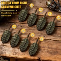 YOTO 3pcs Zinc Alloy Carp Fishing Bait Feeder, Inline Method Feeder Cage, Durable Carp Fishing Tackle Accessories