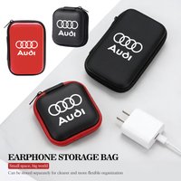Car Portable EVA Storage Earphone Cable Case Bluetooth Bag For Audi Sline A6 Q7 A7 A8 A3 RS A1 A5 A4 Quattro Q5 Q3 TT