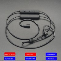 Bluetooth Earphone Cable for Sennheiser IE80/IE80s/IE8IE8i Bluetooth Earphone Upgrade Cable with Microphone Single Crystal Cable