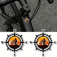 AliExpress NONE 2PCS/SHEET riding compass sticker, PET material, frame scratch cover, suitable for bicycle seat tube beam, outdoor decorative