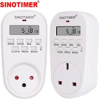 BR EU UK TH Israel Plug-in Timer Switch 7-Day Cycle Programmable Digital Display Time Relay Timer Plug Socket Timers Control