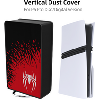 Vertical Dust Cover for PS5 Pro Console Only Precision Cut Protective Case Anti Scratch Cover Sleeve for PlayStation5 Pro Spider