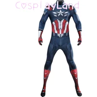 New Superhero Captain Steve Rogers Cosplay Costume Jumpsuit Adult Men Halloween Comic Con Outfit Custom Made Superhero Suit