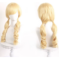 Tomoe Mami Cosplay Wigs Puella Magi Madoka Magica Combats Wig Heat Resistant Silk Rose Inner Mesh Wig Halloween Party Wigs