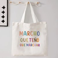 Spanische Frauen Umhängetasche Grafik Harajuku Shopper Taschen Große Kapazität Canvas Tote Handtasche Kein Reißverschluss Eco Casual Mädchen Handtasch